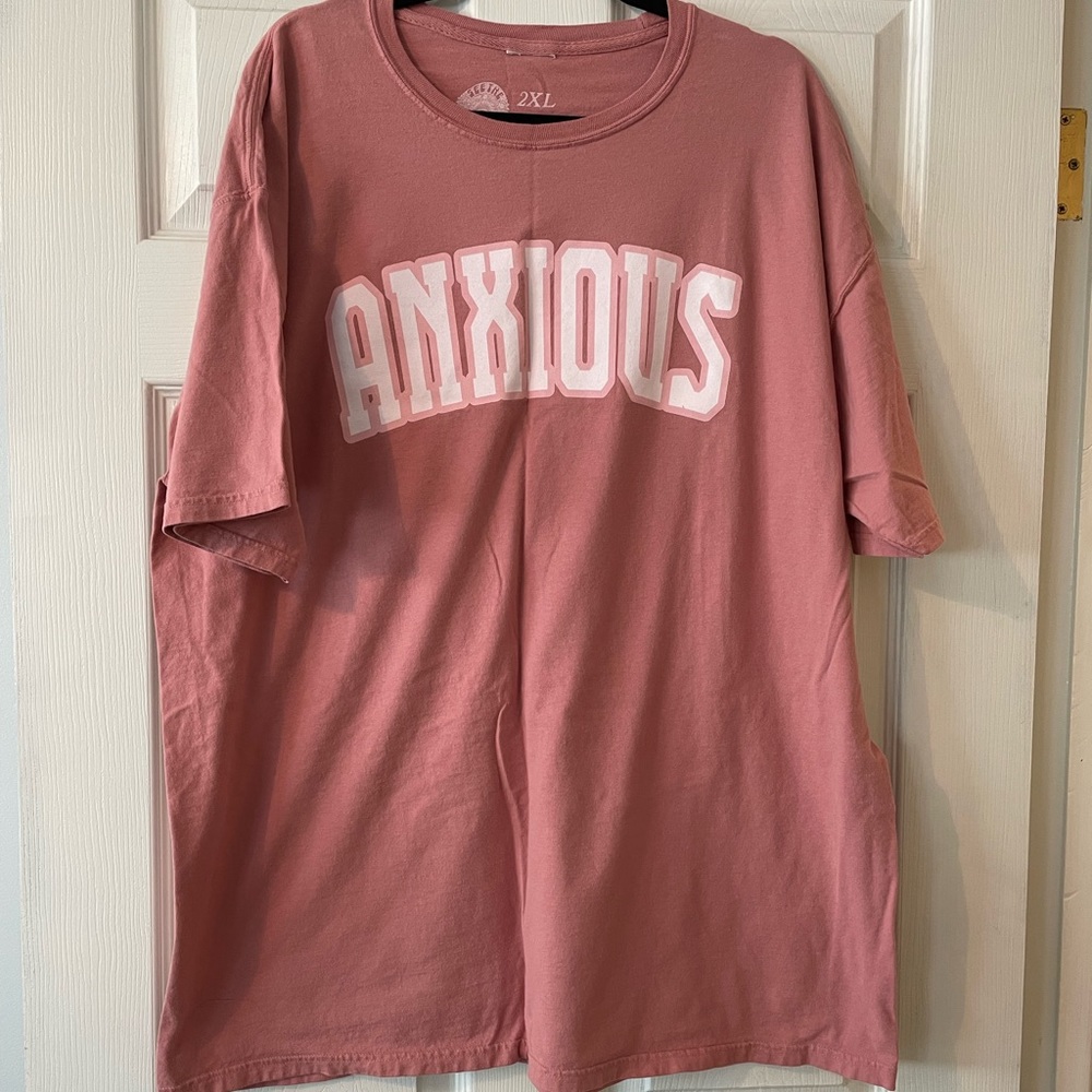 Anxious Oversized T-shirt 2xl “See The Way I See”